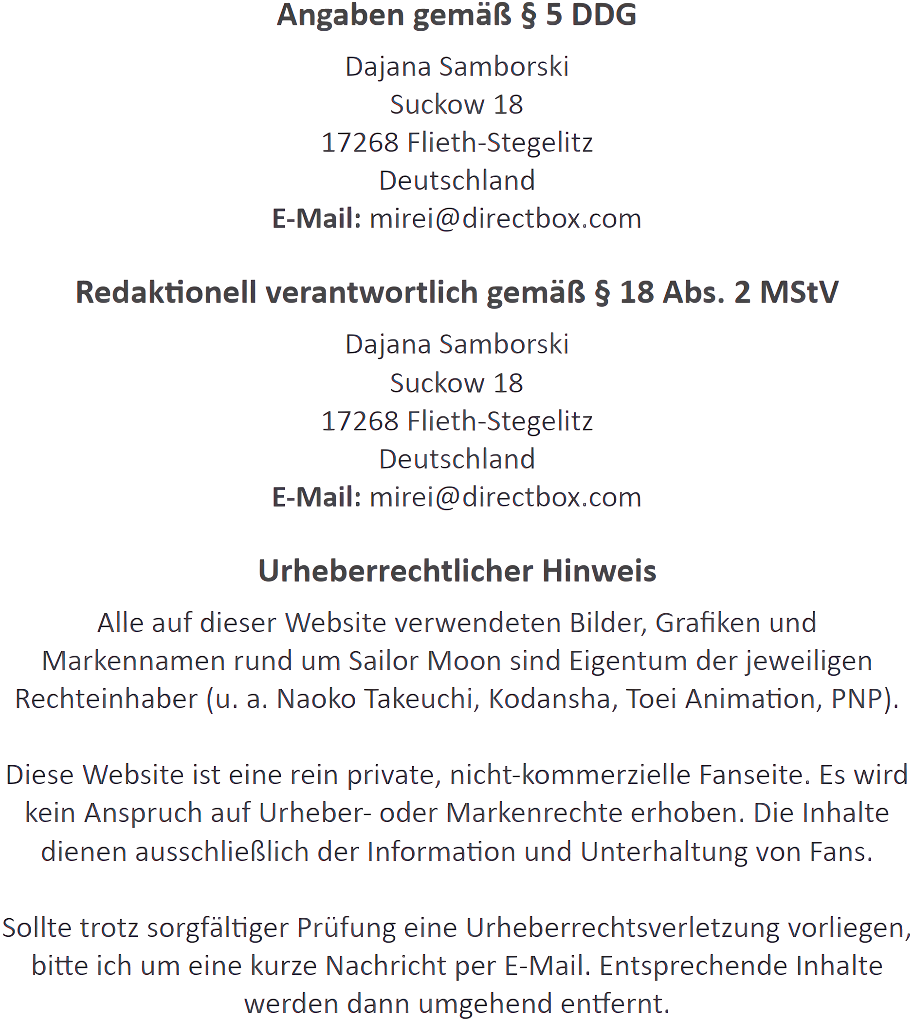 Impressum (grafische Darstellung)